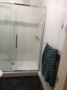 walk in shower installed for pensioner in Cardonald