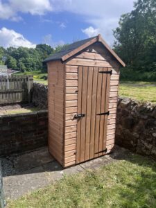 shed built for customer in Houston