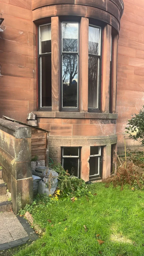 outside window of a glasgow house
