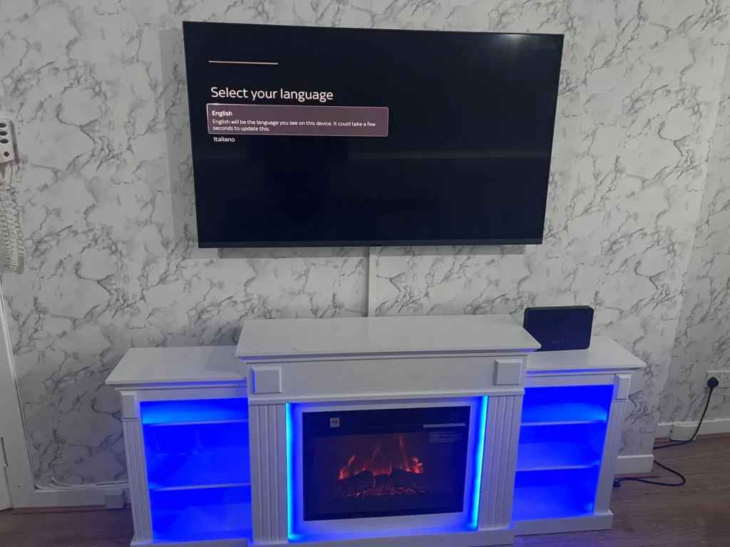 tv with trunken Glasgow home